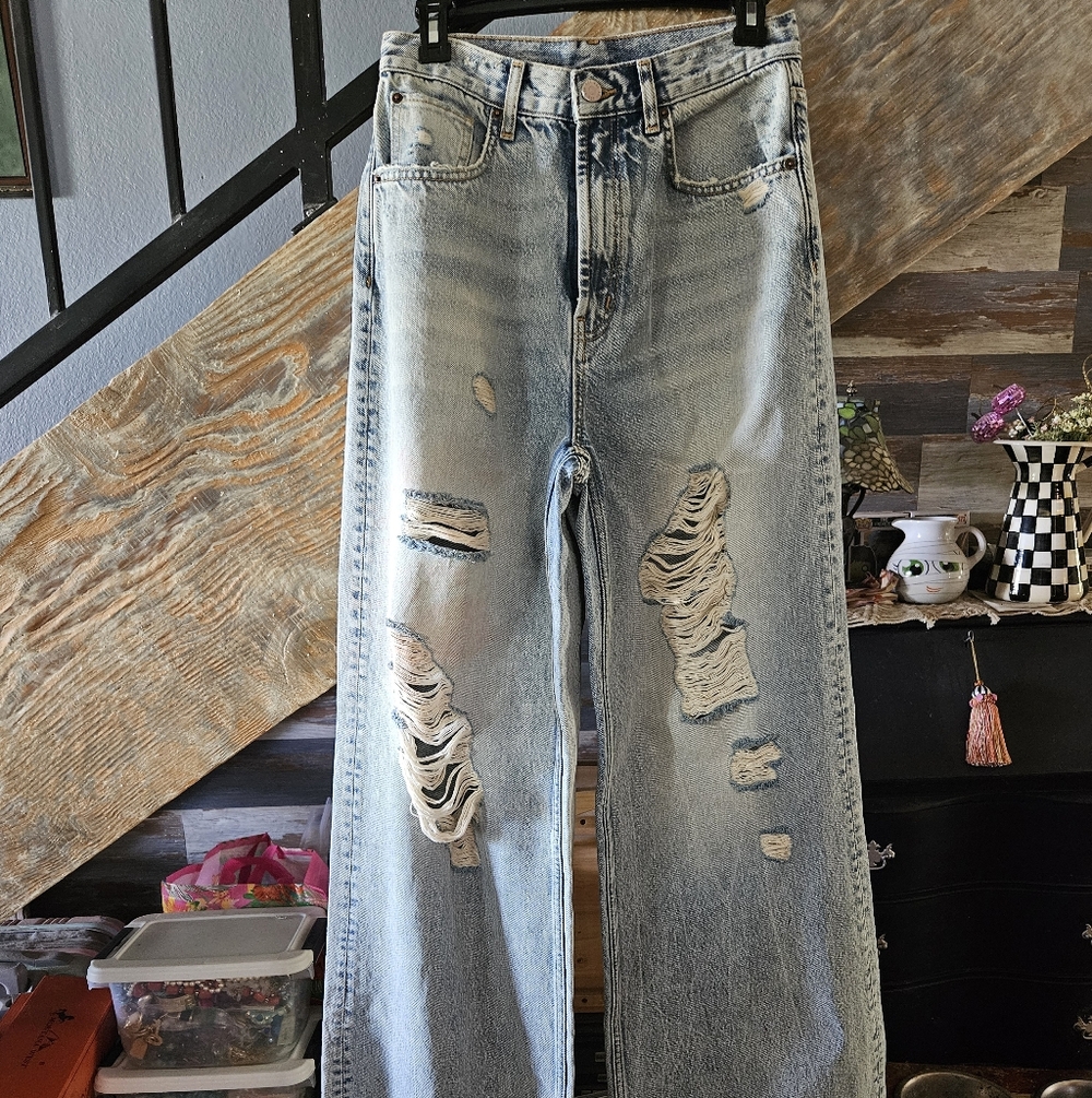 Distressed BDG Blue Jeans